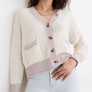 Seabrook Cardigan Sweater in Colorblock
